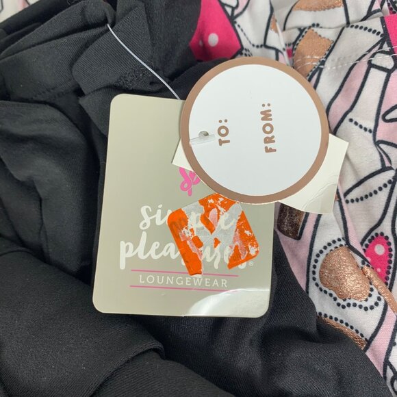 NWT $28 PASS THE BUBBLY Pajama Set Womens SZ S Long Sleeve Shirt Long Pants - Picture 4 of 5